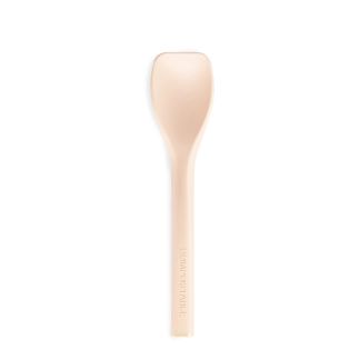 Cucharita compostable beige para helado y postres