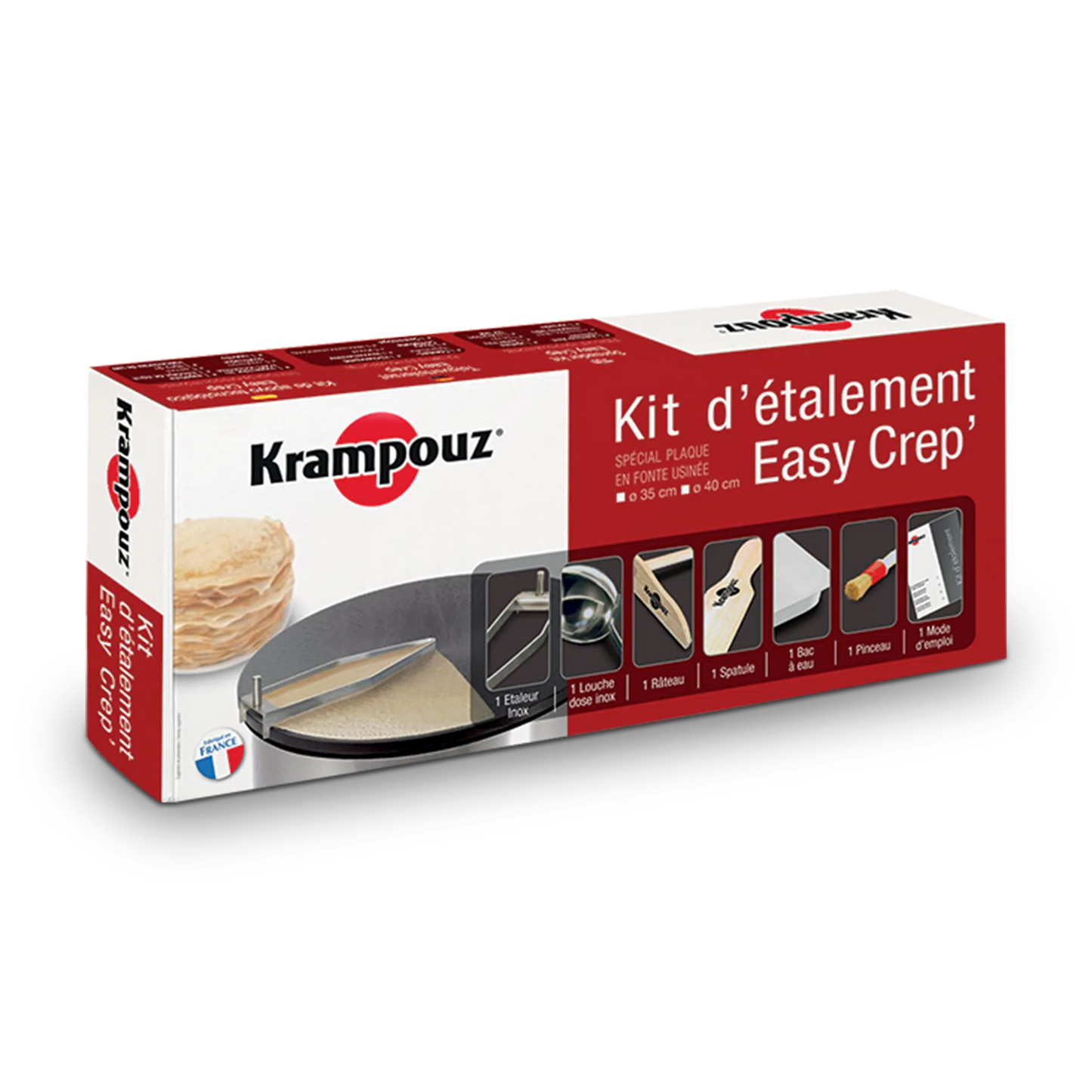 Kit completo Krampouz Easy Crep para extender masa en planchas de creps de 40 cm