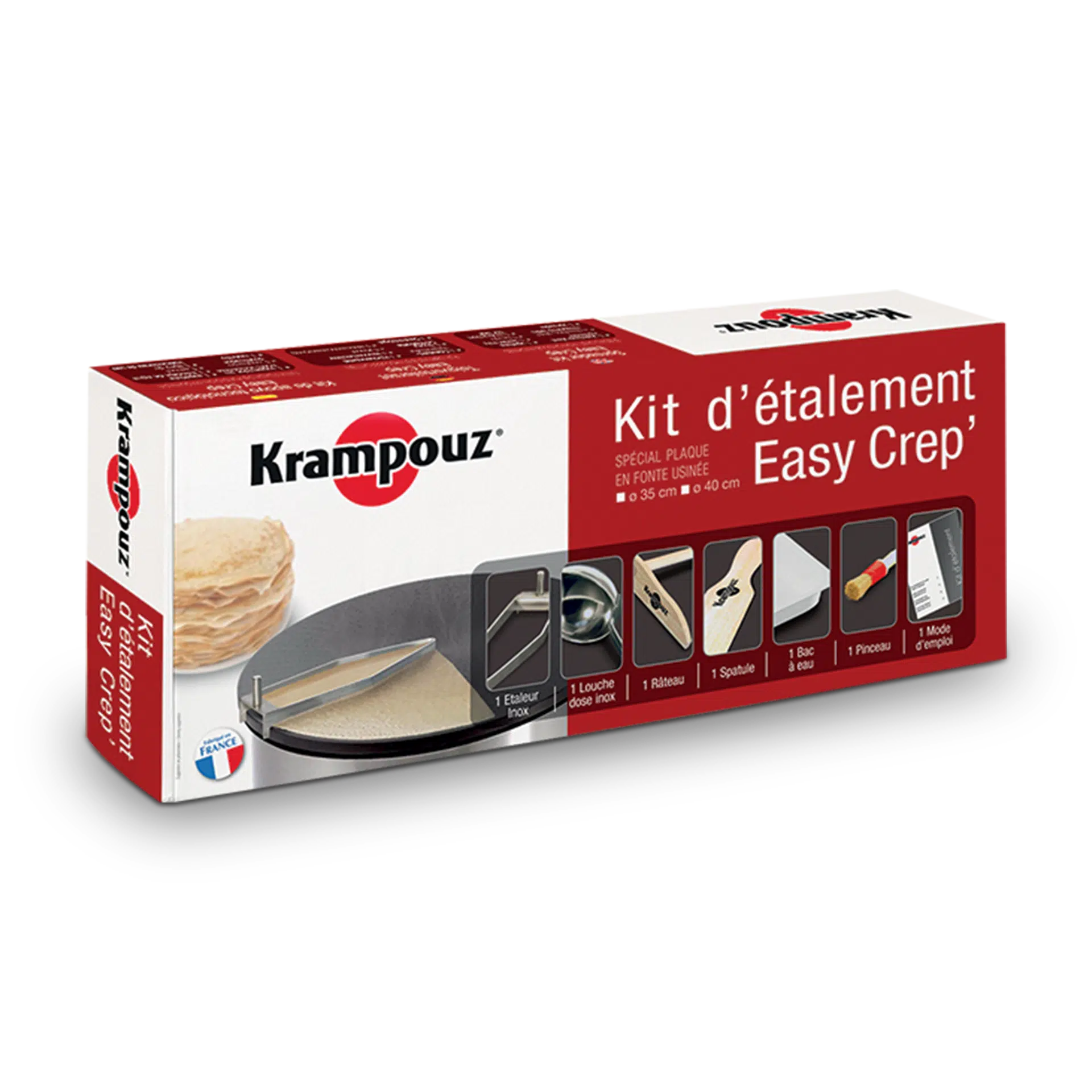 Kit completo Krampouz Easy Crep para extender masa en planchas de creps de 40 cm