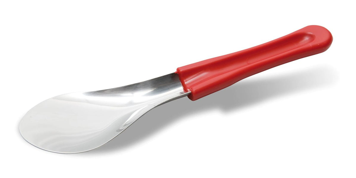 Espátula para helado Pujadas de acero inoxidable de 26 cm con mango rojo