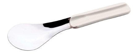 Espátula para helado Pujadas de acero inoxidable de 26 cm con mango blanco